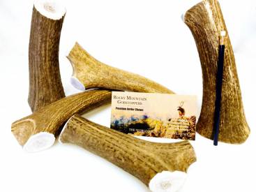 X-LARGE-WHOLE- Rocky Mountain Gobstoppers Premium Elk Antler Dog Chews By-the-Pound 